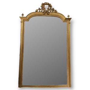 Golden Mirror Louis XVI Style H: 155 Cm